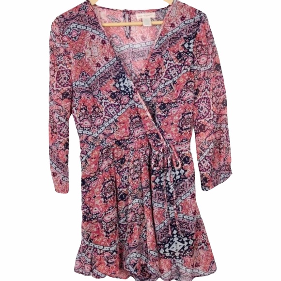 BAND OF GYPSIES Boho Floral Romper - Size S - Picture 1 of 7